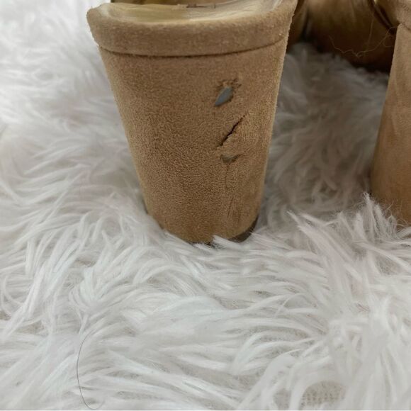 Paul Green Riviera Peep Toe Suede Slingback Heeled Sandal 5 - Picture 10 of 10